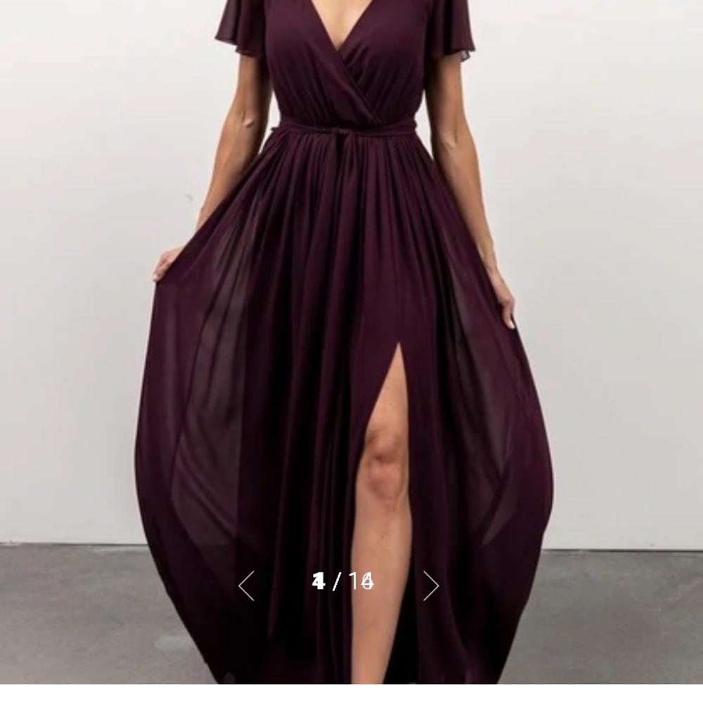 Baltic born Kristina Maxi Dress Eggplant